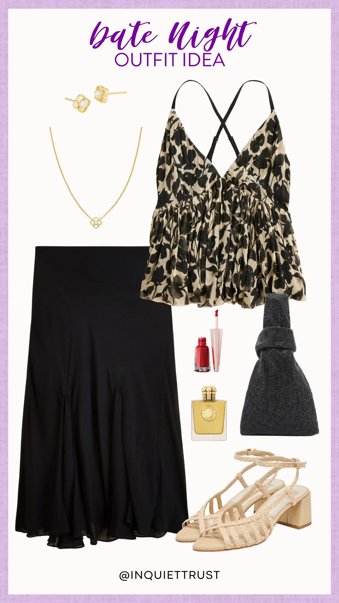 Date night, anyone? This look is giving me all the feels! That black midi skirt is so classic and comfy, and paired with that printed peplum top? Perfection. And those strappy heels? So cute!
#pinterestvibes #elegantoutfit #timelessfashion #fashionaccessories

#LTKSeasonal #LTKU #LTKStyleTip