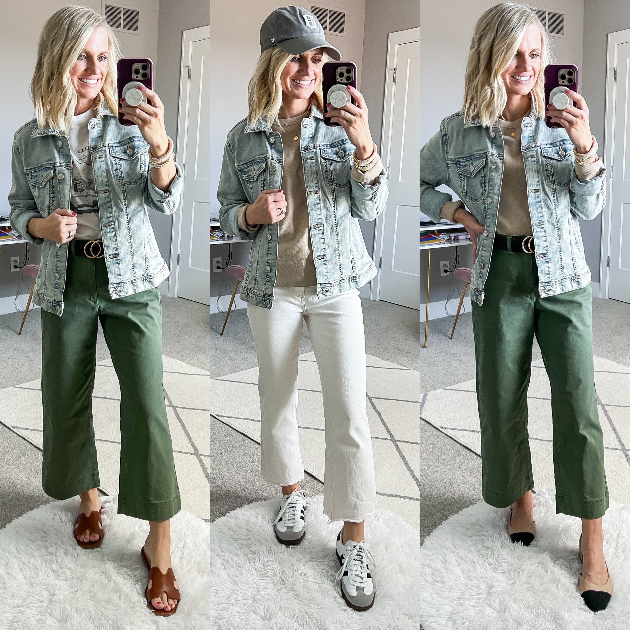 Mom-friendly spring capsule wardrobe outfits. More details on capsules can be found at thriftywifehappylife.com

#LTKstyletip #LTKSeasonal #LTKfindsunder100
