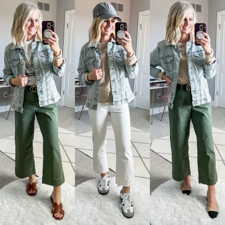 Mom-friendly spring capsule wardrobe outfits. More details on capsules can be found at thriftywifehappylife.com

#LTKstyletip #LTKSeasonal #LTKfindsunder100