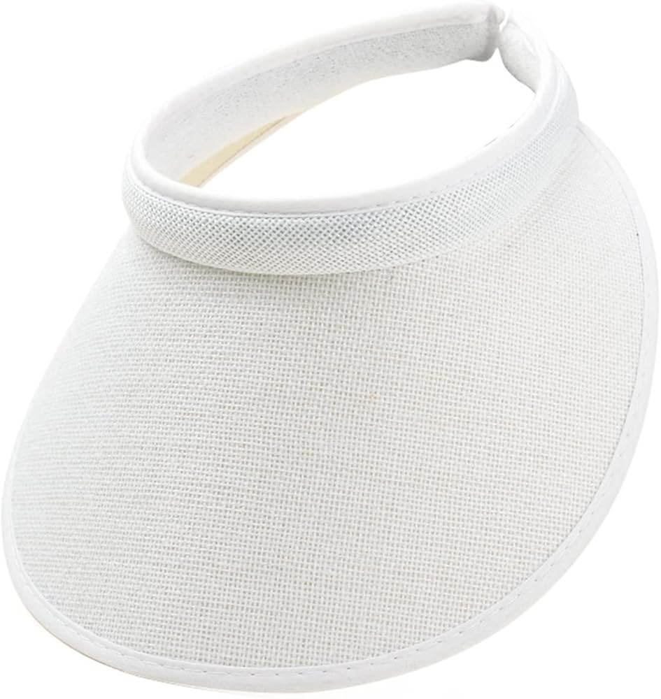Cloth Covered Slip-On Visor for Women, Adjustable Cap Sports Sun Visors for Men | Amazon (US)