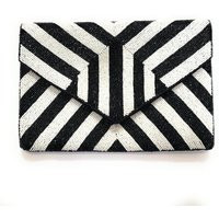 Luxurious Black & White Hand-Beaded Clutch Purse, Boho Hand Beaded Bag, Custom Purse Party Birthday Gift Bridal | Etsy (US)