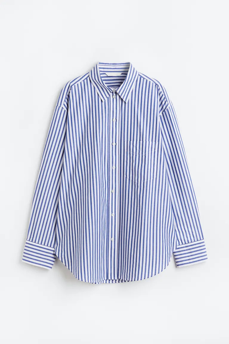 Cotton poplin shirt | H&M (UK, MY, IN, SG, PH, TW, HK)