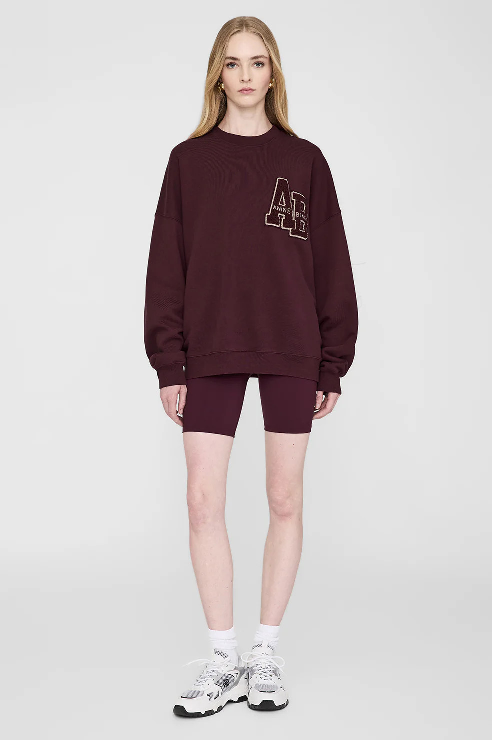 Miles Oversized Sweatshirt Letterman | Anine Bing