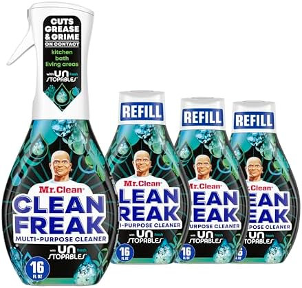 Mr. Clean Clean Freak Multi Surface Cleaning Spray, Deep Cleaning Mist Starter Kit and Refill Bun... | Amazon (US)