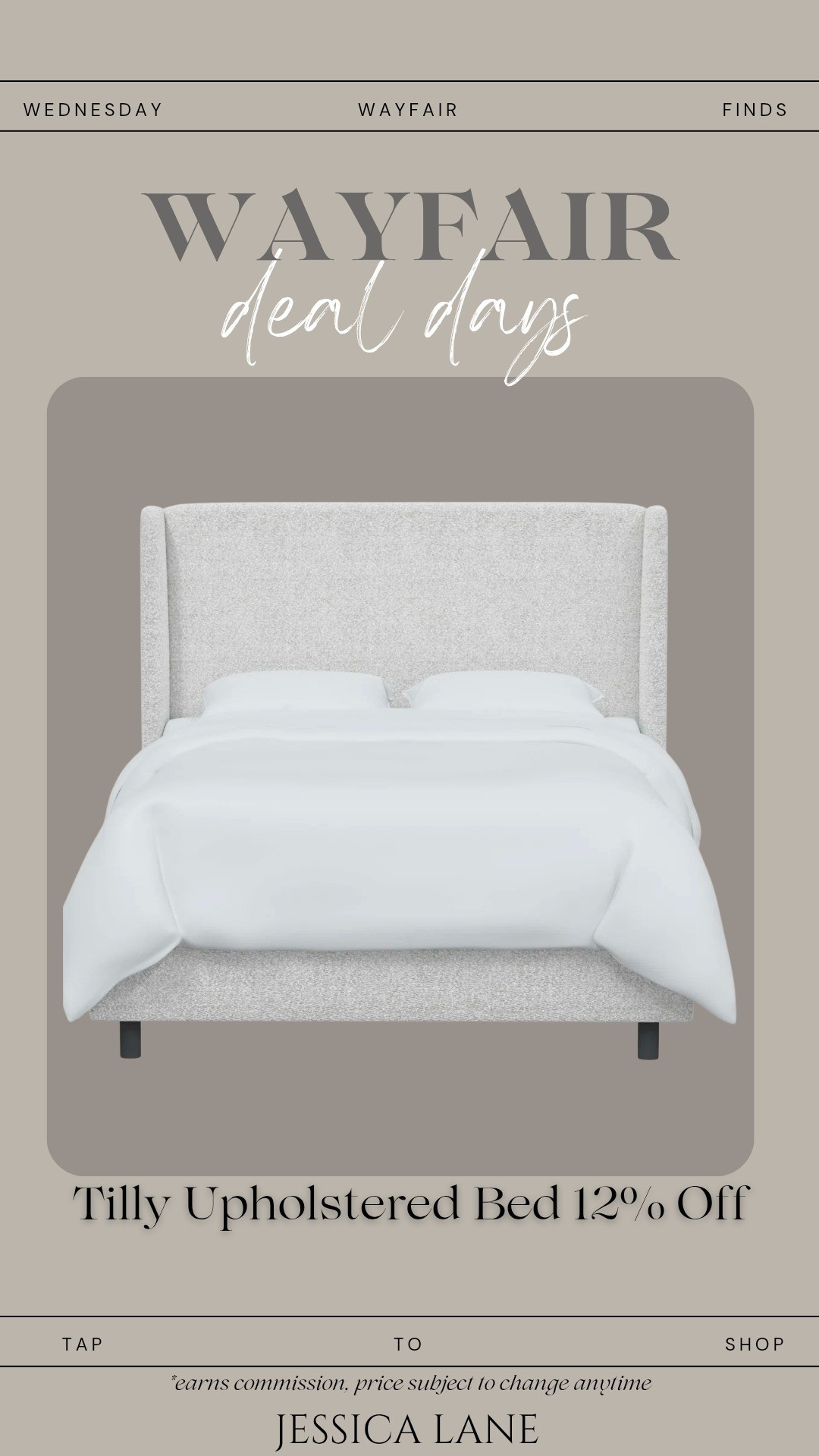 The Tilley upholstered bed brings that cozy, elevated look every bedroom needs.#WayfairHome #WayfairCreator #WayfairSale

#LTKSaleAlert #LTKHome