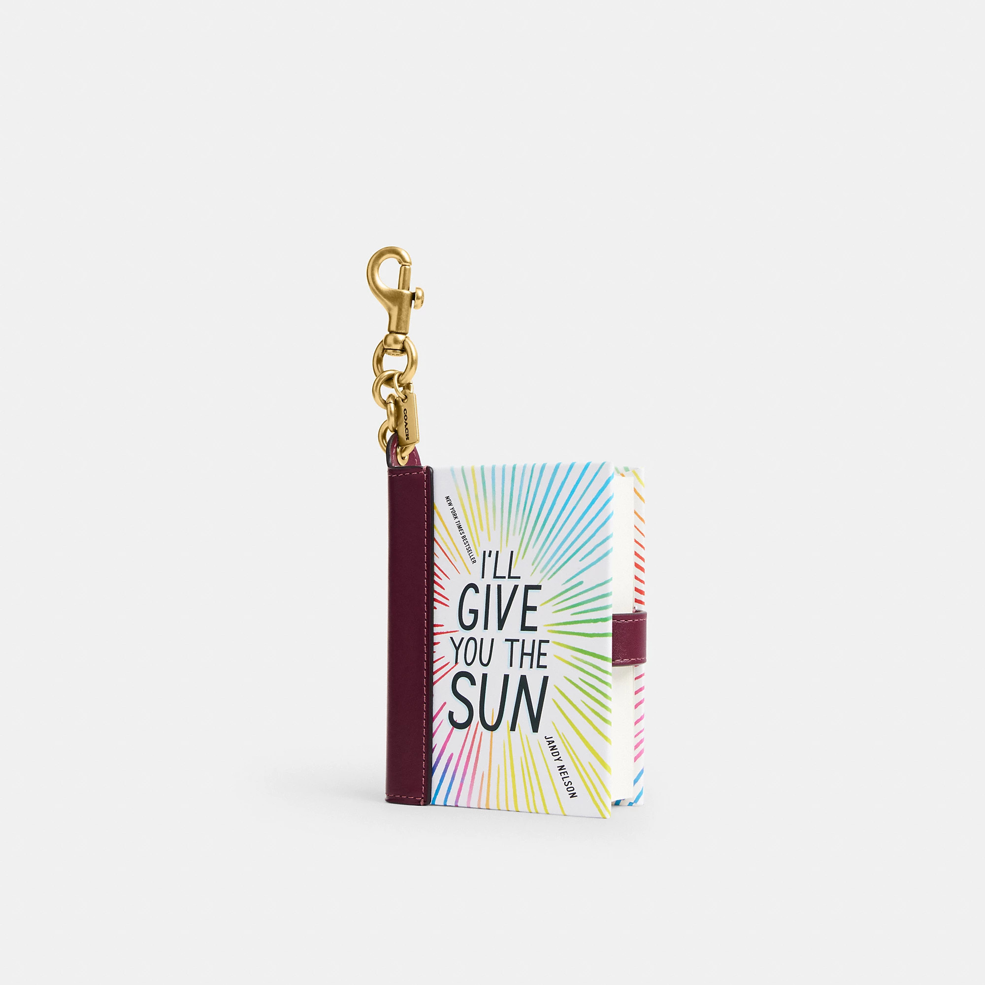Coach I'll Give You The Sun By Jandy Nelson Book Bag Charm - Women's Bag Charms - Brass/multi | Coach (US)