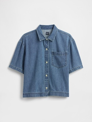 Boxy Denim Shirt | Gap Factory