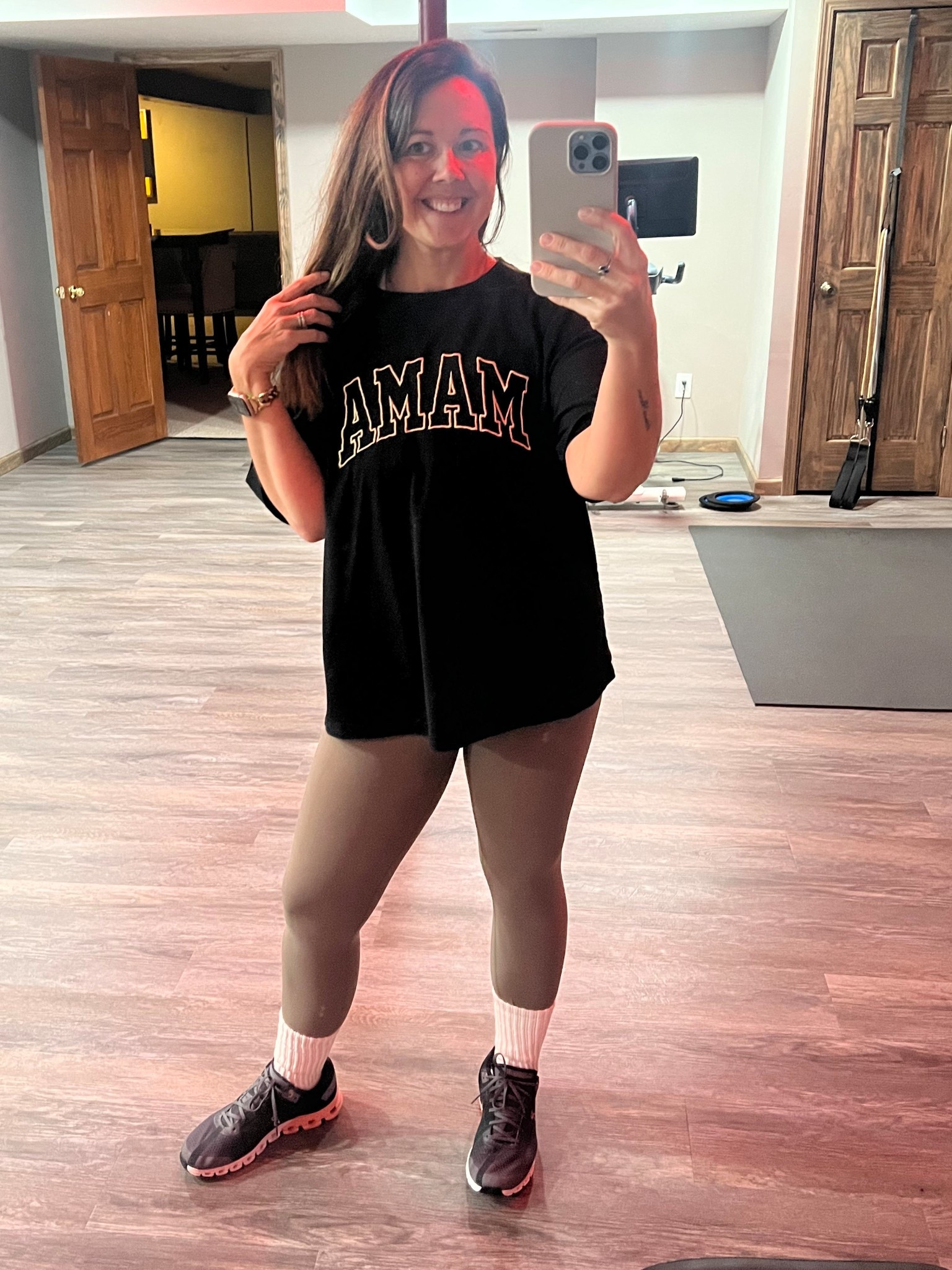 this is hands down my fave oversized tee 🙌🏻 the material is so soft and I love the neutral colors 

#LTKdayinmylife #LTKActive #LTKmomlife