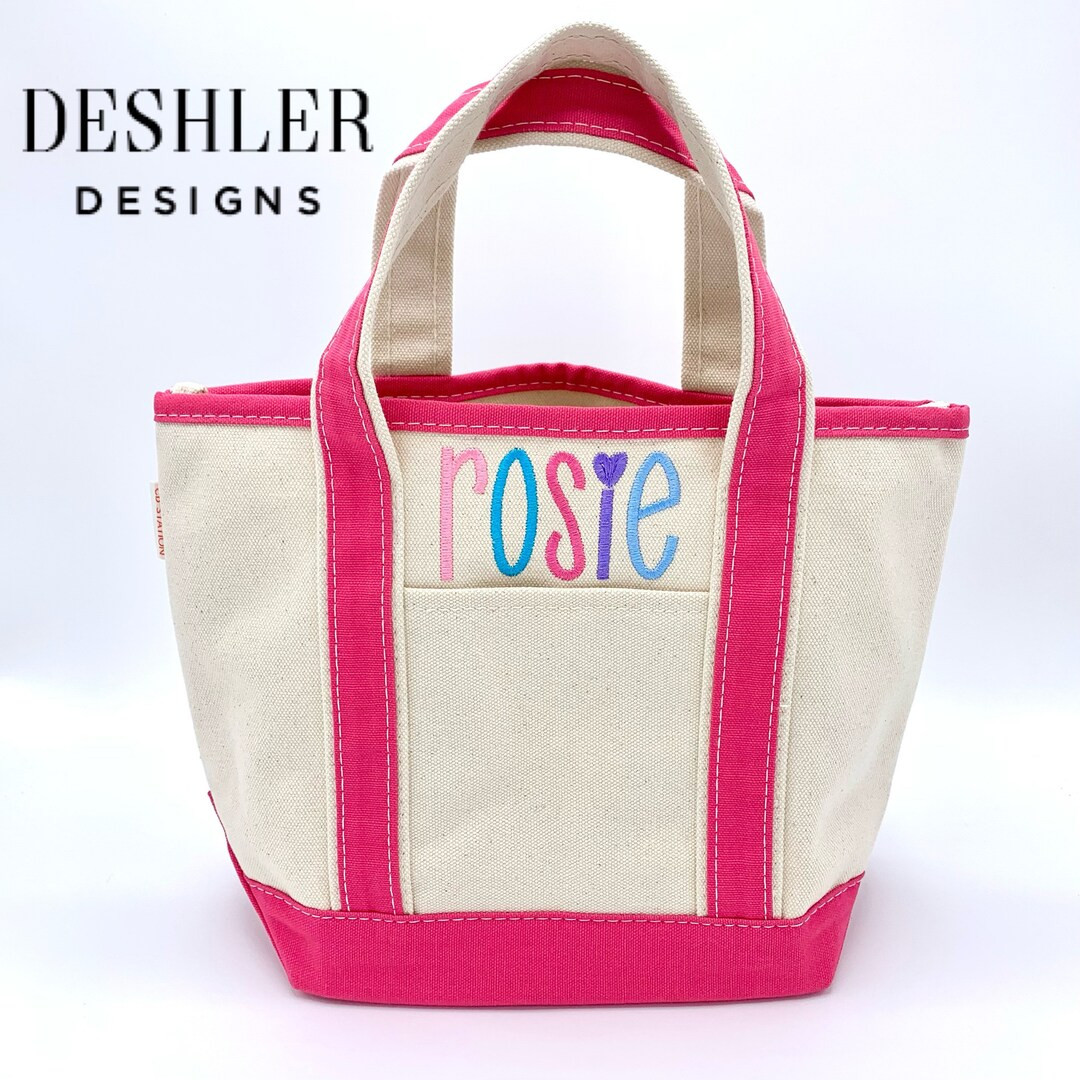 Small Tote Bag, Small Monogram Tote, Monogrammed Tote bag, Monogram tote bag, Kids tote bag, smal... | Etsy (US)