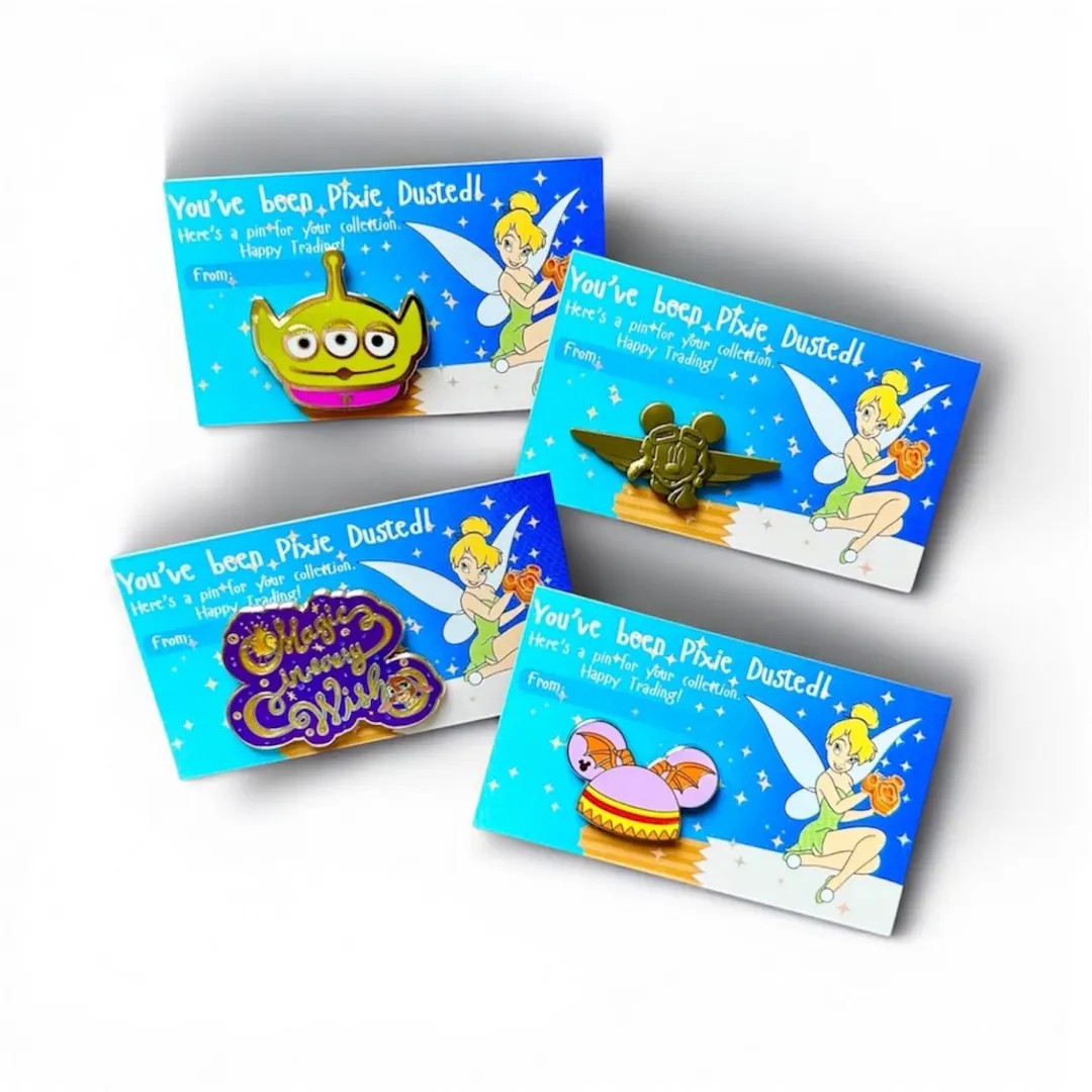 Disney Trading Pin Starter Set | Cruise Gift, Pixie Dust (2 Pins) - Etsy | Etsy (US)