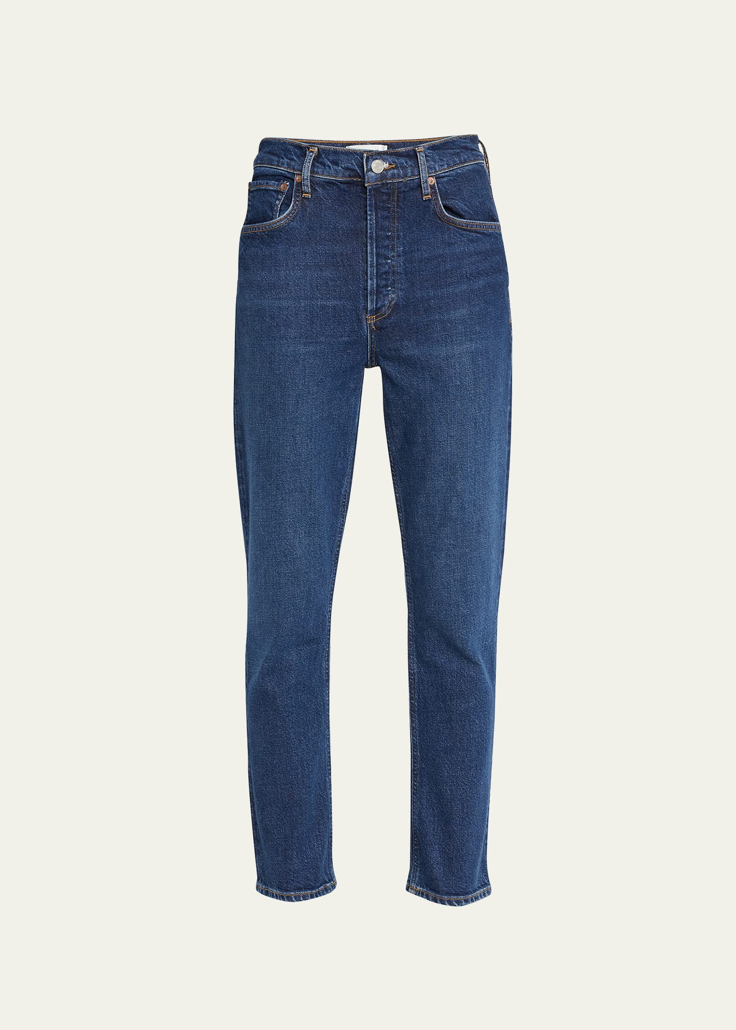 AGOLDE Riley Cropped Slim Straight Jeans | Bergdorf Goodman