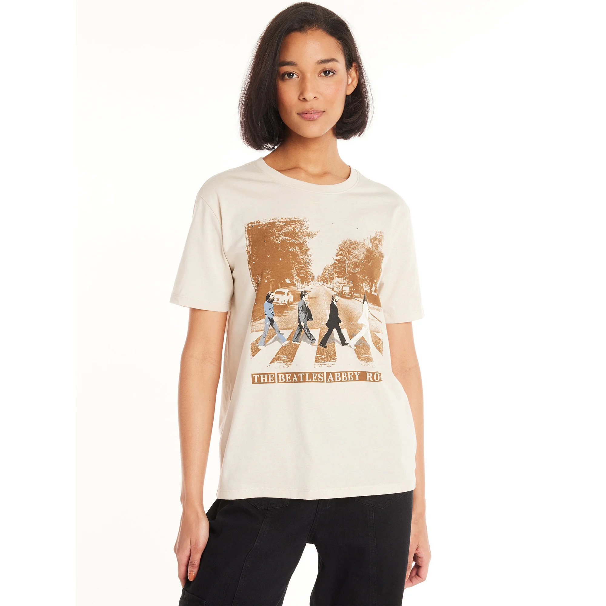 Time and Tru Women's Beatles Graphic Print T-Shirt, Sizes XS-XXXL | Walmart (US)