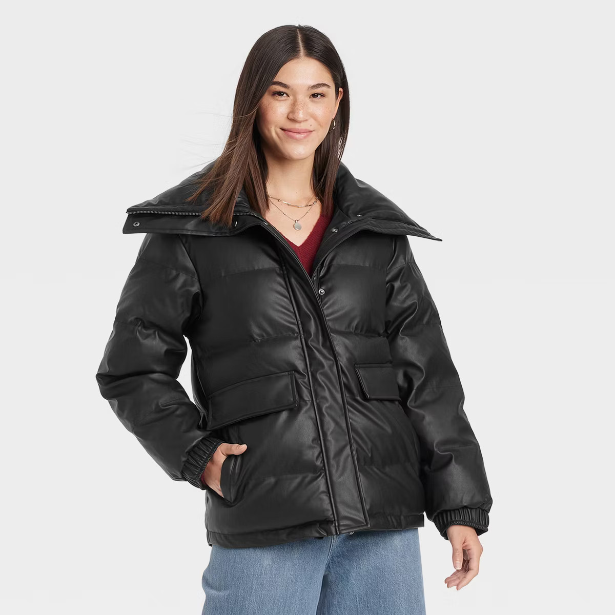 Women's Mid Length Puffer Jacket - Universal Thread™ | Target