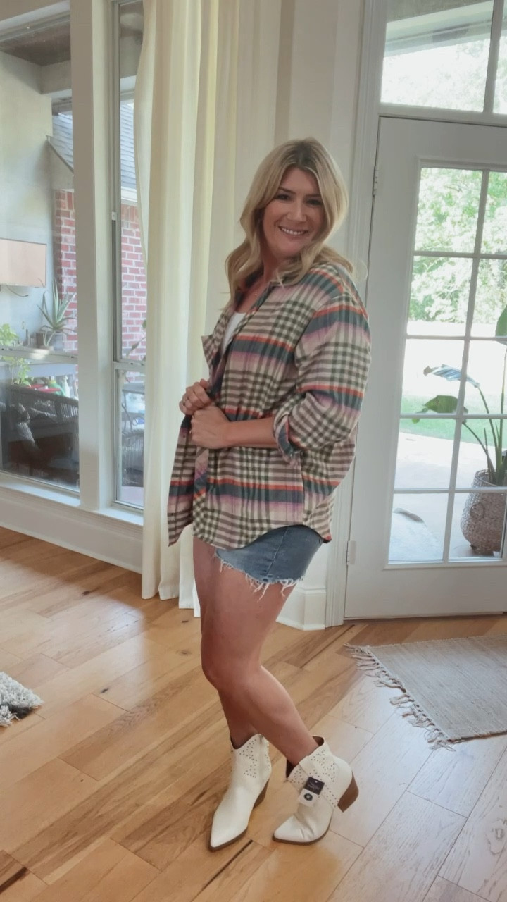 Loving these lightweight tunic length flannels in the prettiest colors! Giving me free people vibes without the price tag! Boots are TTS and so comfy! 

#LTKcurves #LTKFind #LTKstyletip