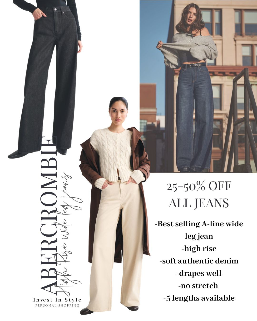 25-50% off all jeans


I've been buying this style for years now  - its a great authenitic denim , hangs well in a very slight aline cut 

5 lengths available

#LTKuk #LTKjeans #LTKsale