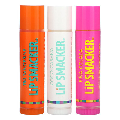 Lip Smacker, Lip Balm, Tropical, 3 Pack, 0.14 oz (4 g) Each | iHerb