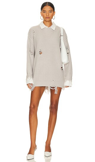 Chloe Sweater in Silver | Revolve Clothing (Global)