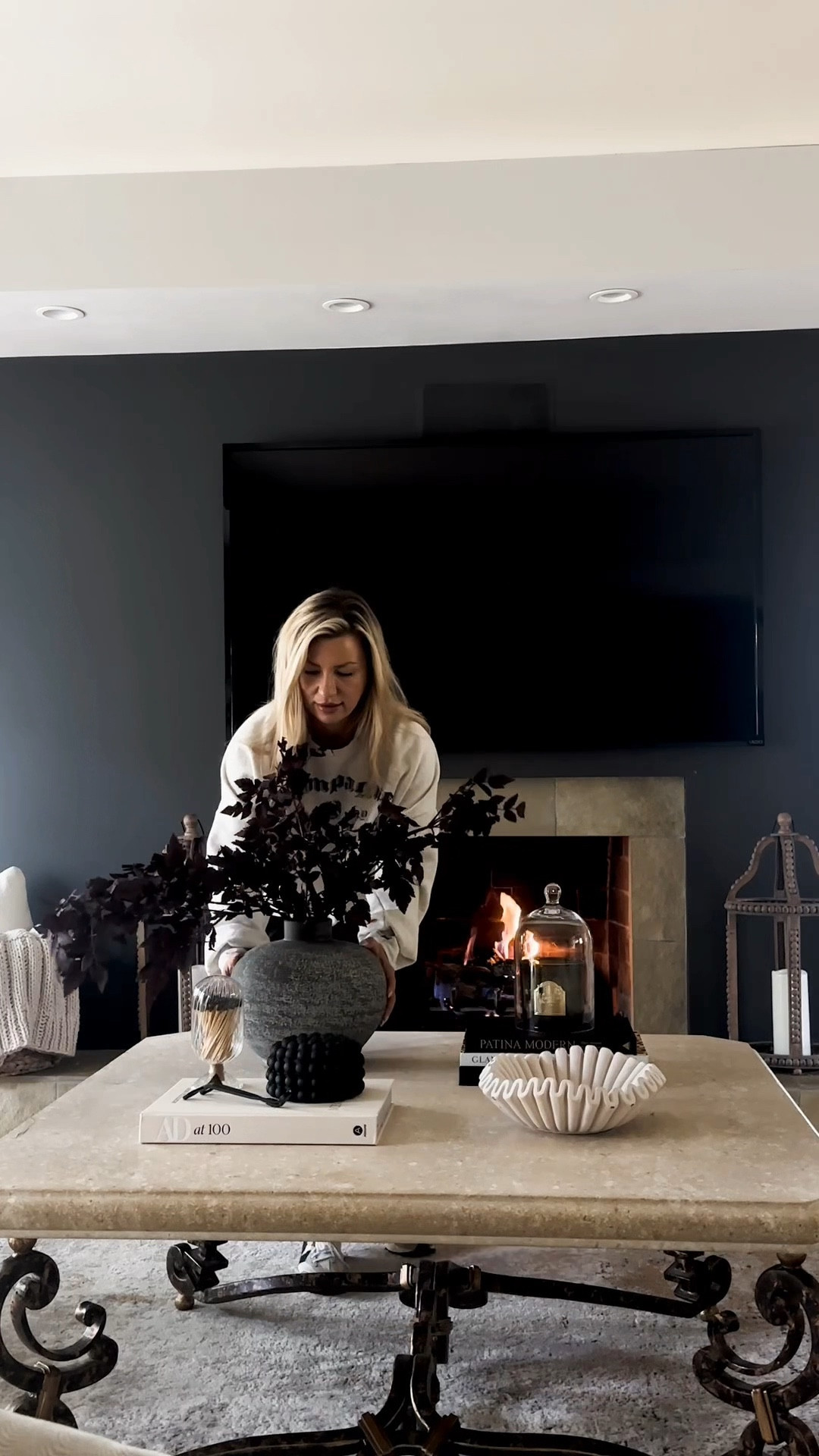 Loving how these dark, dramatic stems add a whole new level of coziness to this space🍂 

#LTKSeasonal #LTKVideo #LTKHome