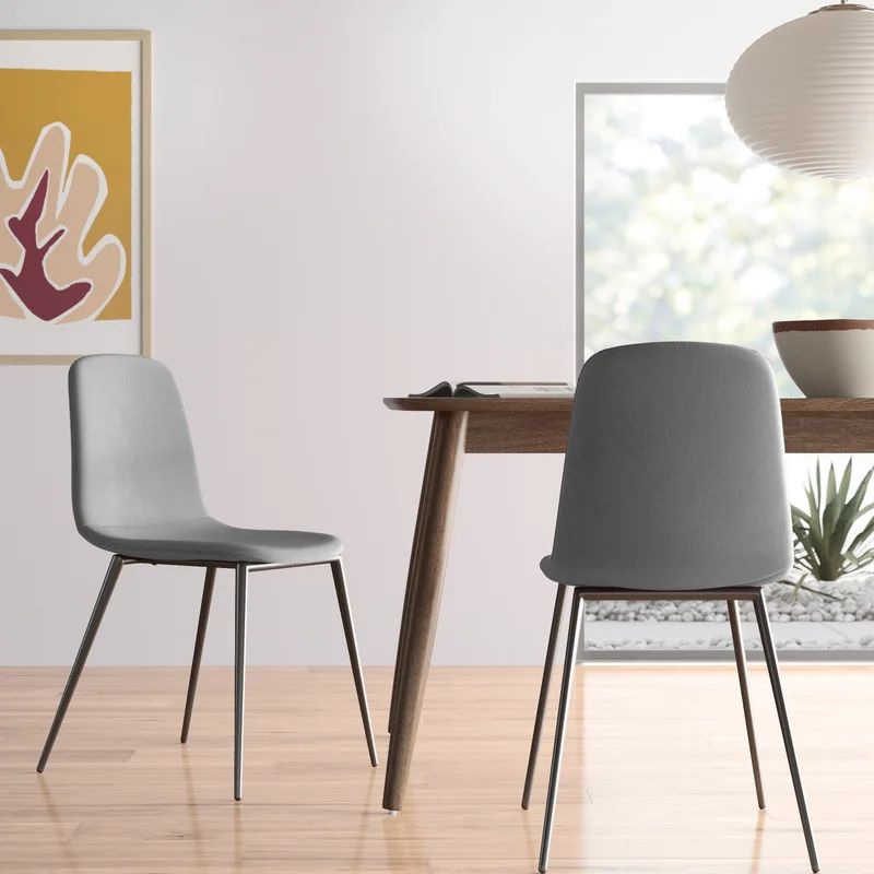 Velvet Upholstered Side Chair (Set of 2) | Wayfair North America