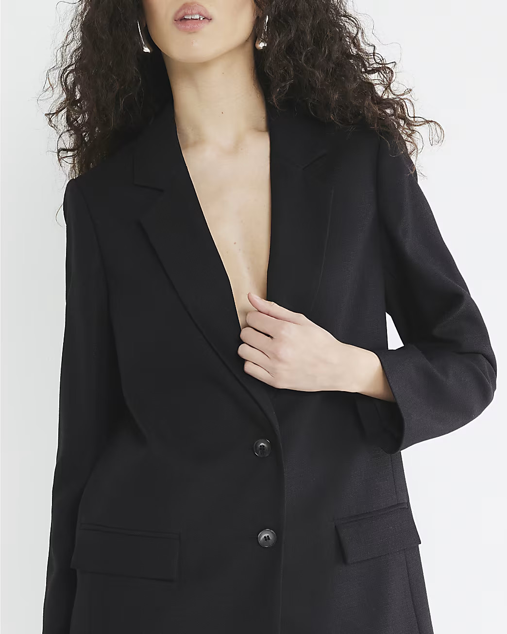 Black Structured Oversized Blazer | River Island UK & IE