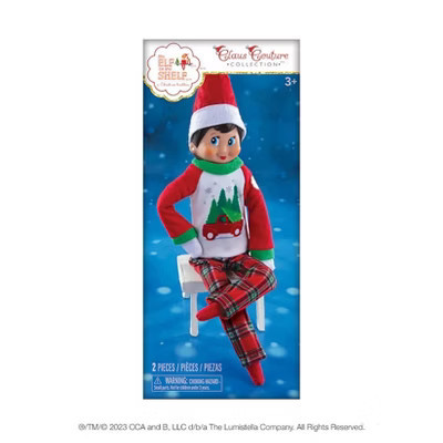 The Elf on the Shelf Claus Couture Collection Tree Farm PJs, Cozy Pajama Set, Scout Elf Not Included | Target