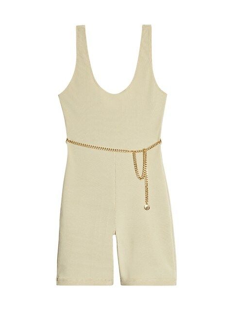 WeWoreWhat Belted Ribbed Bodysuit on SALE | Saks OFF 5TH | Saks Fifth Avenue OFF 5TH