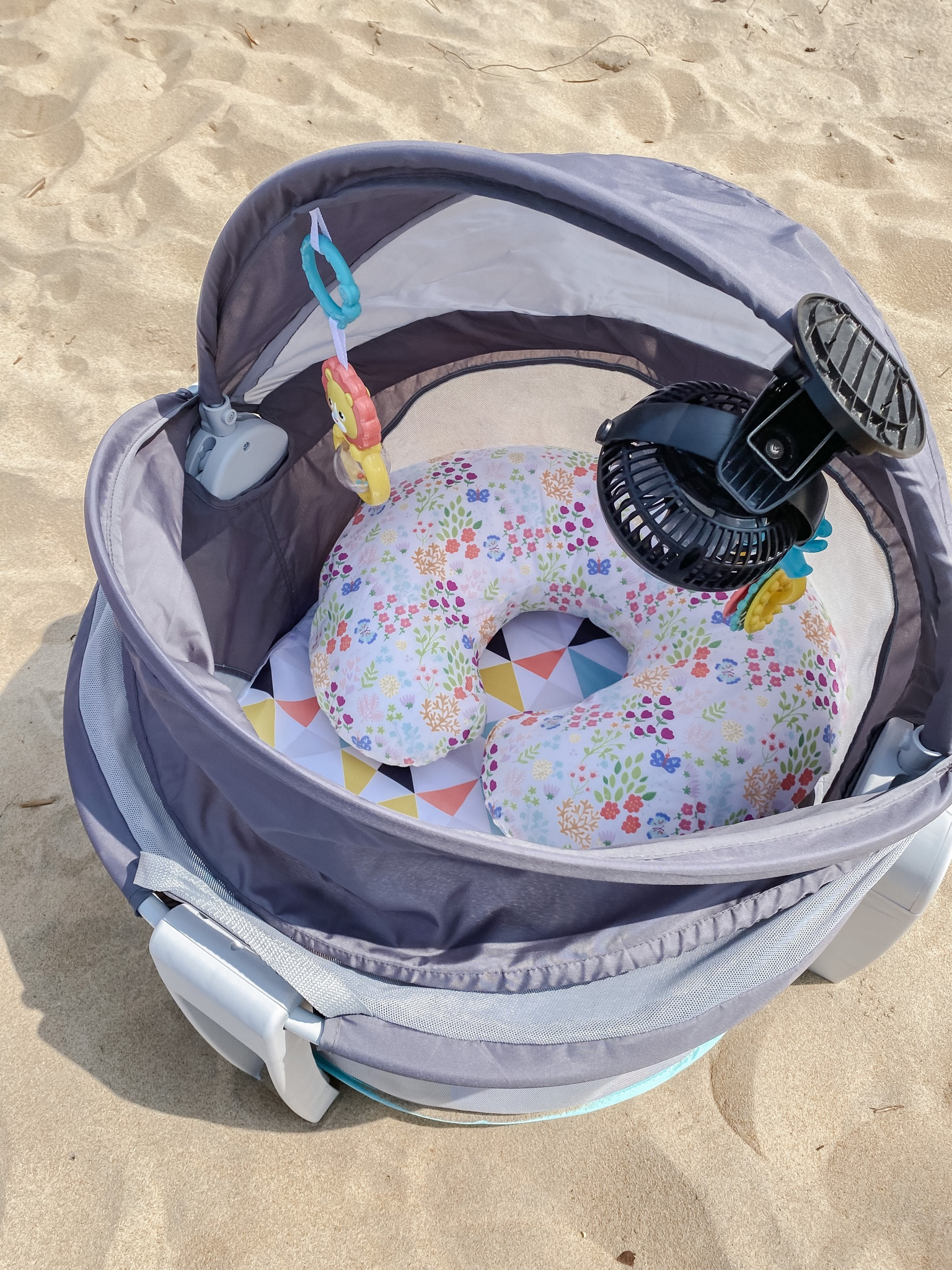 This is our first summer newborn baby and we are determined to still spend lots of time on the beach! It’s our happy place! ☀️⛱️

To do that, we had to make sure she was as comfortable as possible and kept out of the sun. This mesh dome by Fisher Price has been a game changer. Every parent of a summer newborn needs one of these!

Keeps baby out the sun, sand, and safe from her wild big sisters 😆 We also use it in our backyard and even in our house! Super easy to collapse and transport too! 👏🏼

Also linked the boppy and clip-on fan!

#LTKbaby #LTKunder100 #LTKSeasonal