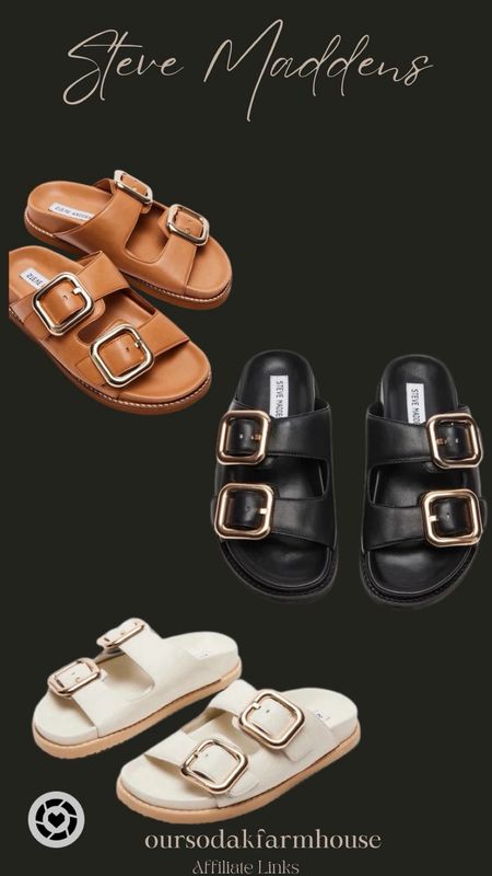 Steve Madden sandals, leather sandals, high quality sandals, double buckle sandals, slides, must have shoes, shoe crush 

#LTKshoecrush #LTKstyletip