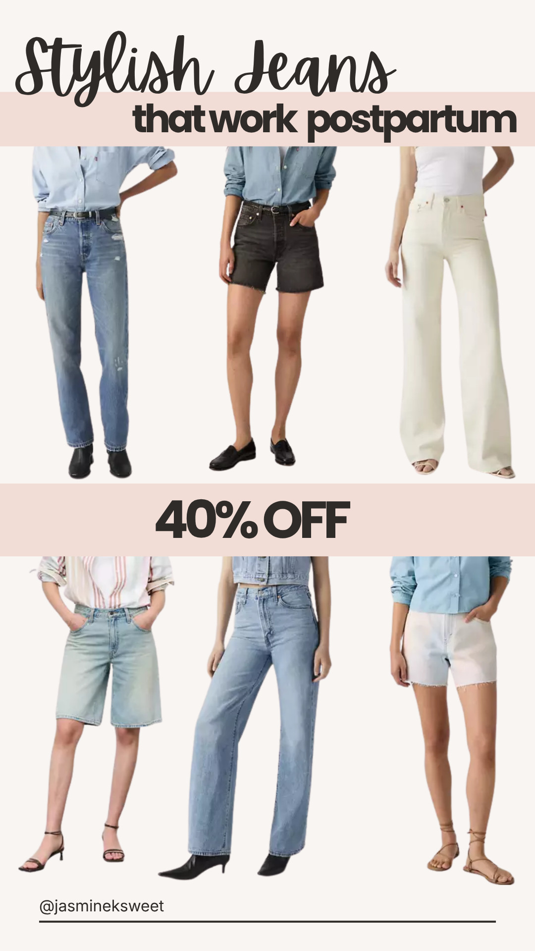 These stylish, postpartum friendly jeans and shorts are 40% off right now.
#LTKsalealert #LTKstyletip #LTKfindsunder100 

 #LTKmomlife #LTKSaleAlert