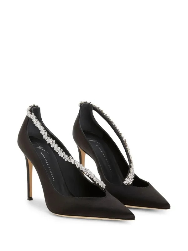 Giuseppe Zanotti Filipa Crystal Embellished Pumps - Farfetch | Farfetch Global