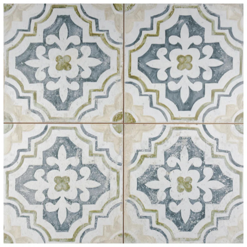 Kings 18" x 18" Ceramic Patterned Wall & Floor Tile | Wayfair North America