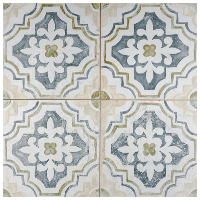 Kings 18" x 18" Ceramic Patterned Wall & Floor Tile | Wayfair North America