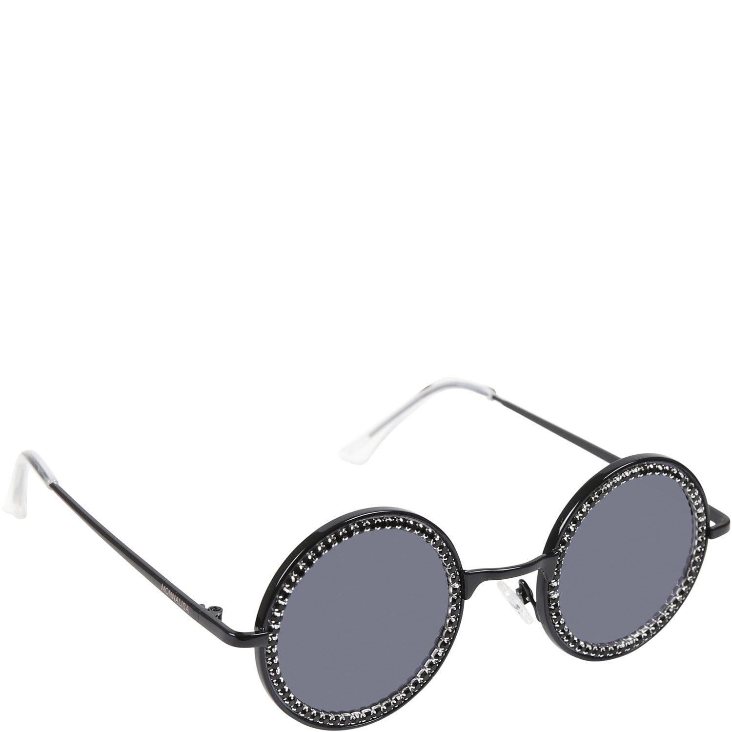 Monnalisa Black Glasses For Girl With Rhinestones | Italist.com US