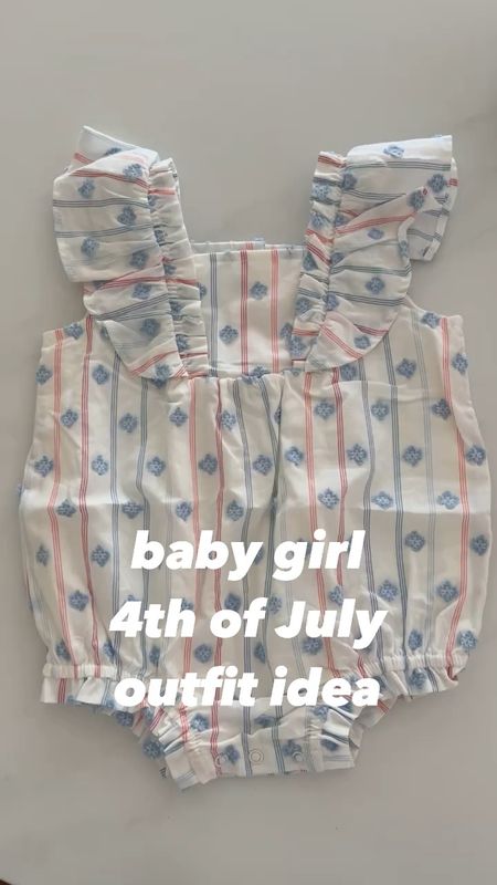 Baby girl 4th of July outfit idea - also has a matching toddler dress 

#LTKBaby #LTKFindsUnder50 #LTKKids