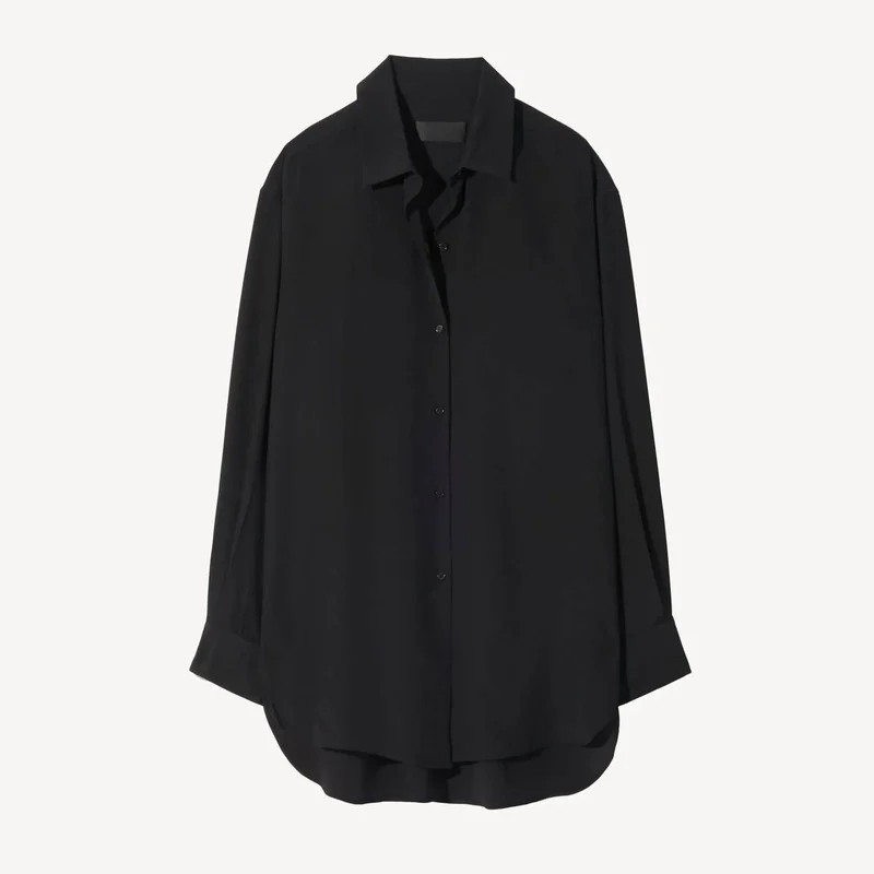 Nili Lotan Women'S Julien Shirt - Black - XS | Verishop