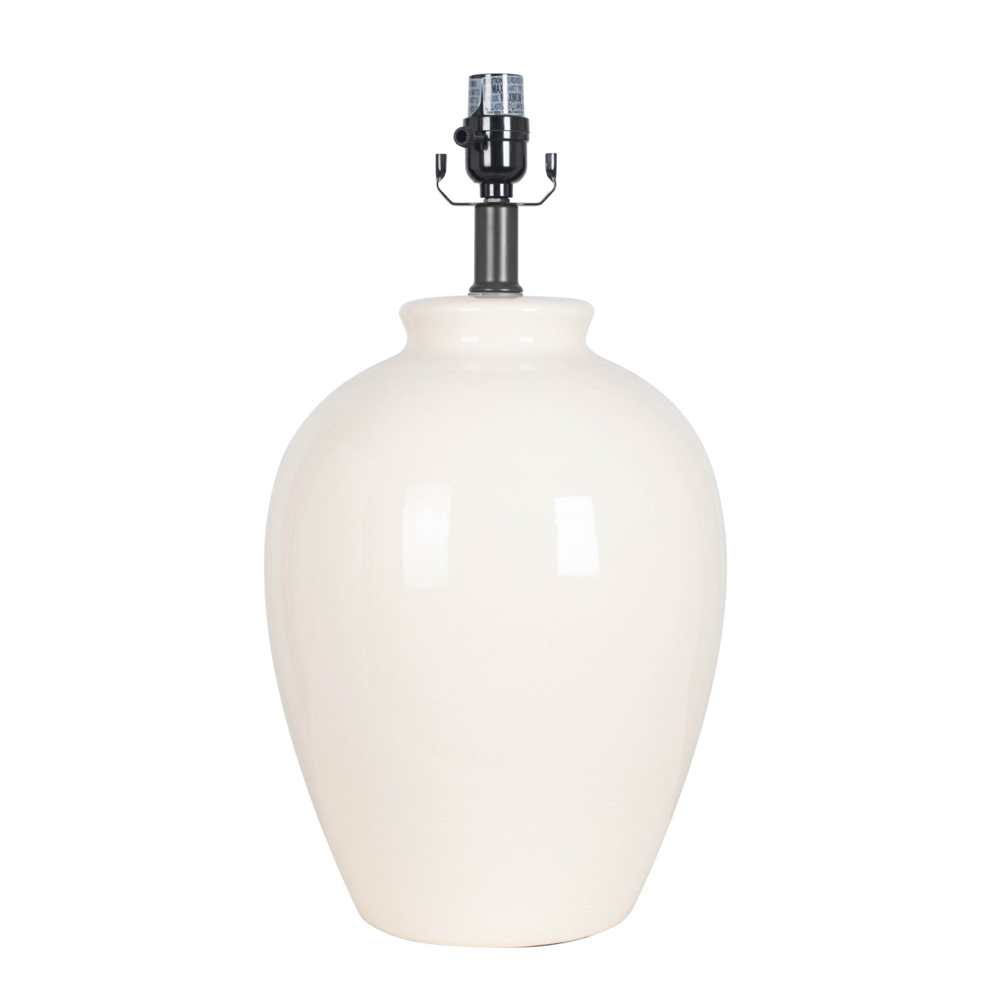Better Homes & Gardens Cream Finish Ceramic Bean Pot 19" Table Lamp | Walmart (US)