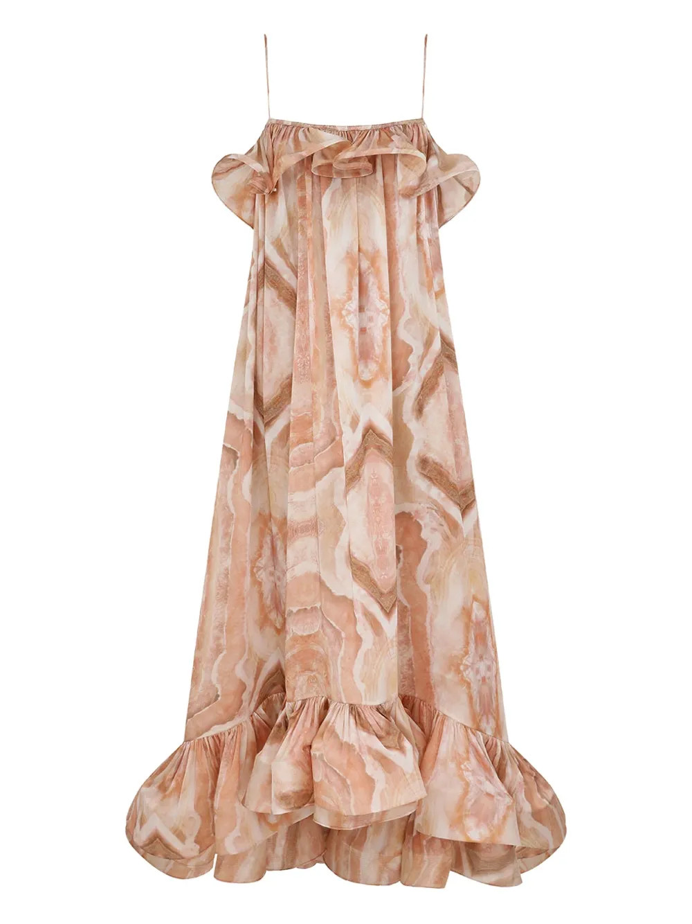ZIMMERMANN Robe En Soie | Rose | FARFETCH | Farfetch Global