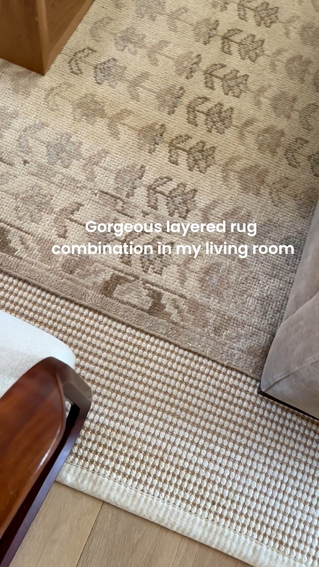 Two of my favorite rugs layered and looking fabulous in my living room. They look great in their own too! Thick and soft. 
@Quince @Rugs USA 

#LTKSaleAlert #LTKdayinmylife #LTKHome