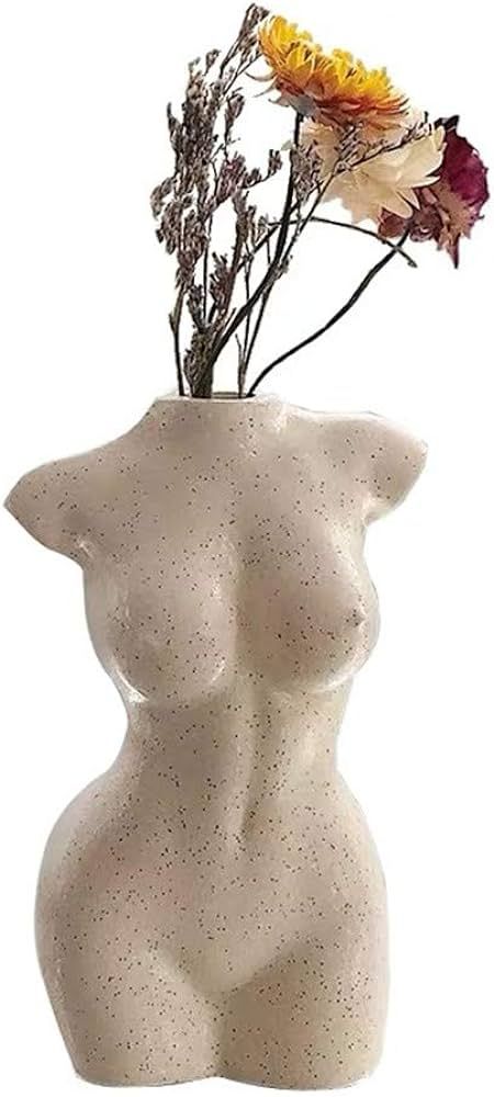 Body Vase Female Form for Bathroom Decor, Boho Flowers, vase for Minimalist, Eclectic, Vanity Dec... | Amazon (US)