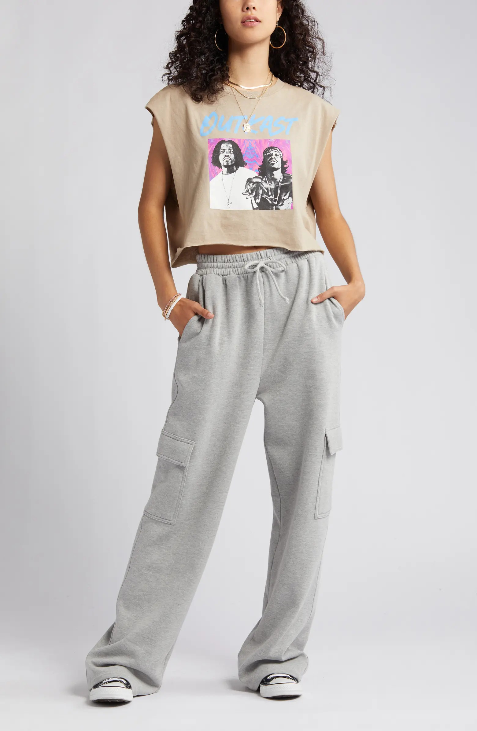 Wide Leg Cargo Sweatpants | Nordstrom