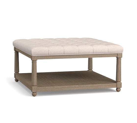 Berlin Square Ottoman | Pottery Barn (US)