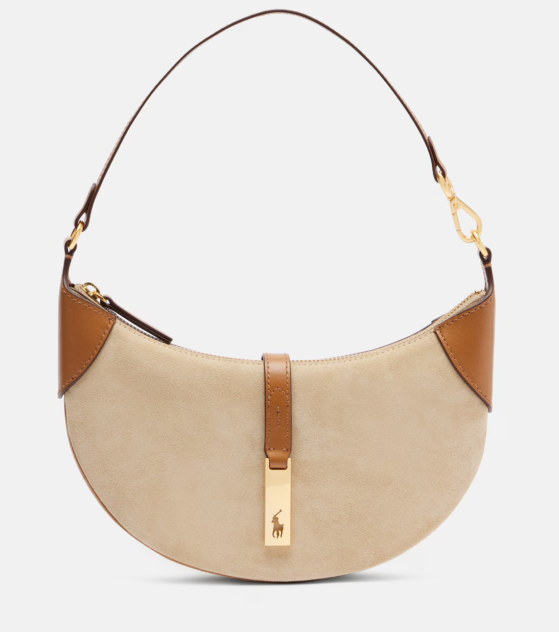 Crescent Small suede shoulder bag | Mytheresa (US/CA)