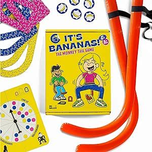 It's Bananas! The Monkey Tail Game - Funny Family Party Game for Adults, Kids, & Teens - Ages 6+,... | Amazon (US)