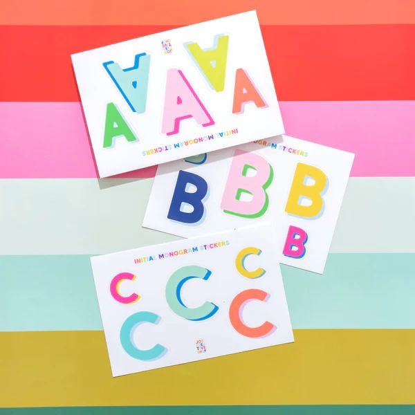 Vinyl Alphabet Stickers - Single Letter Sheets | Joy Creative Shop