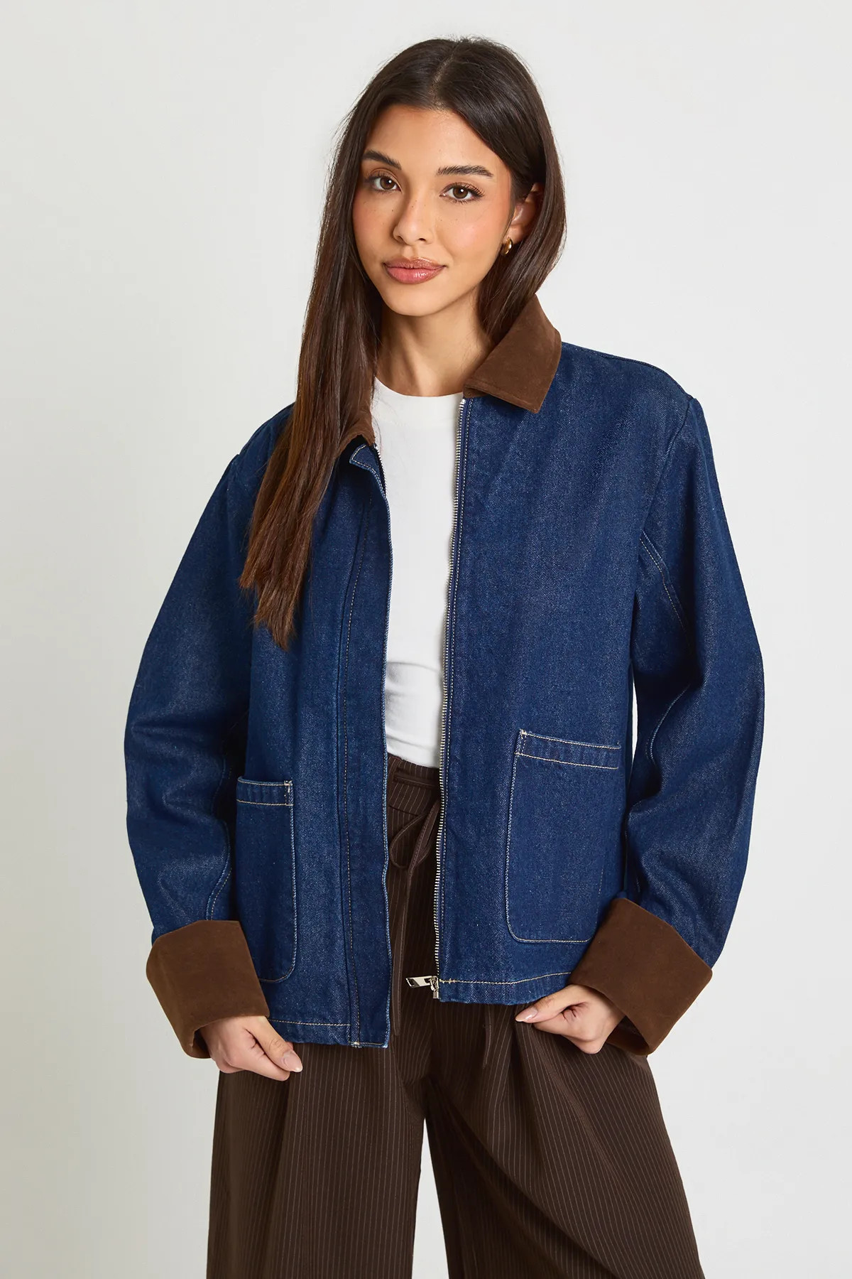 Denim Barn Jacket | boohoo (US & Canada)