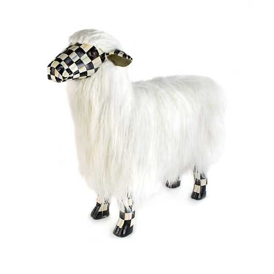 Courtly Check White Sheep - Large | MacKenzie-Childs