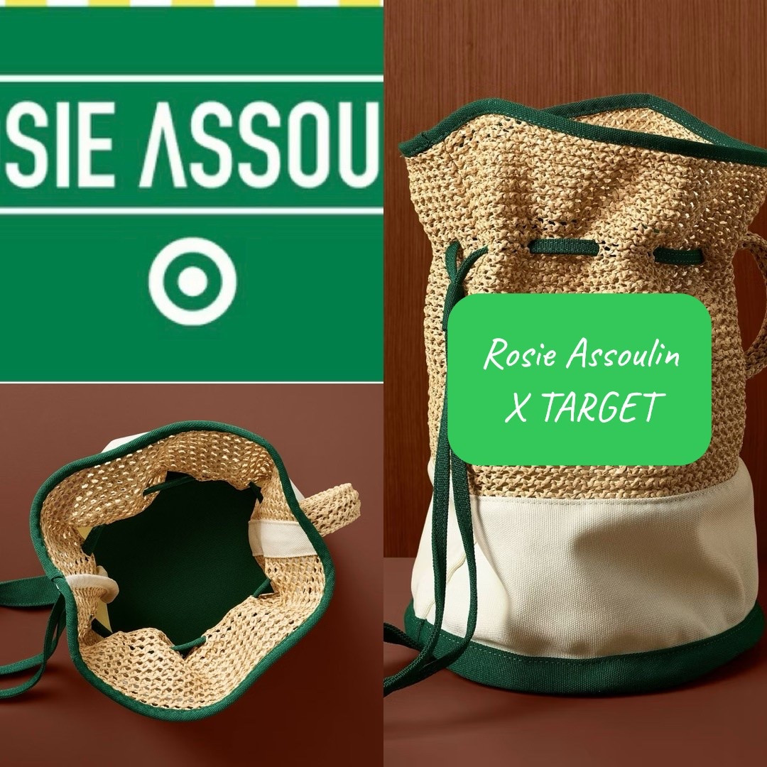 There isn’t much available in the Rosie Assoulin line for @Target but this adorable straw and green bag is!
#rosieassoulin #target #summerbag #strawbag