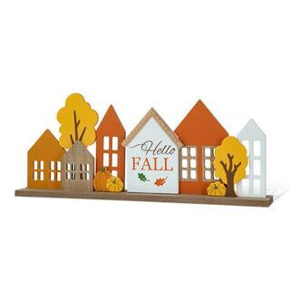 Glitzhome® 20" Fall Wood House Table Décor | Michaels® | Michaels Stores