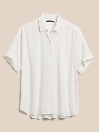 Oversized Linen-Blend Shirt | Banana Republic Factory