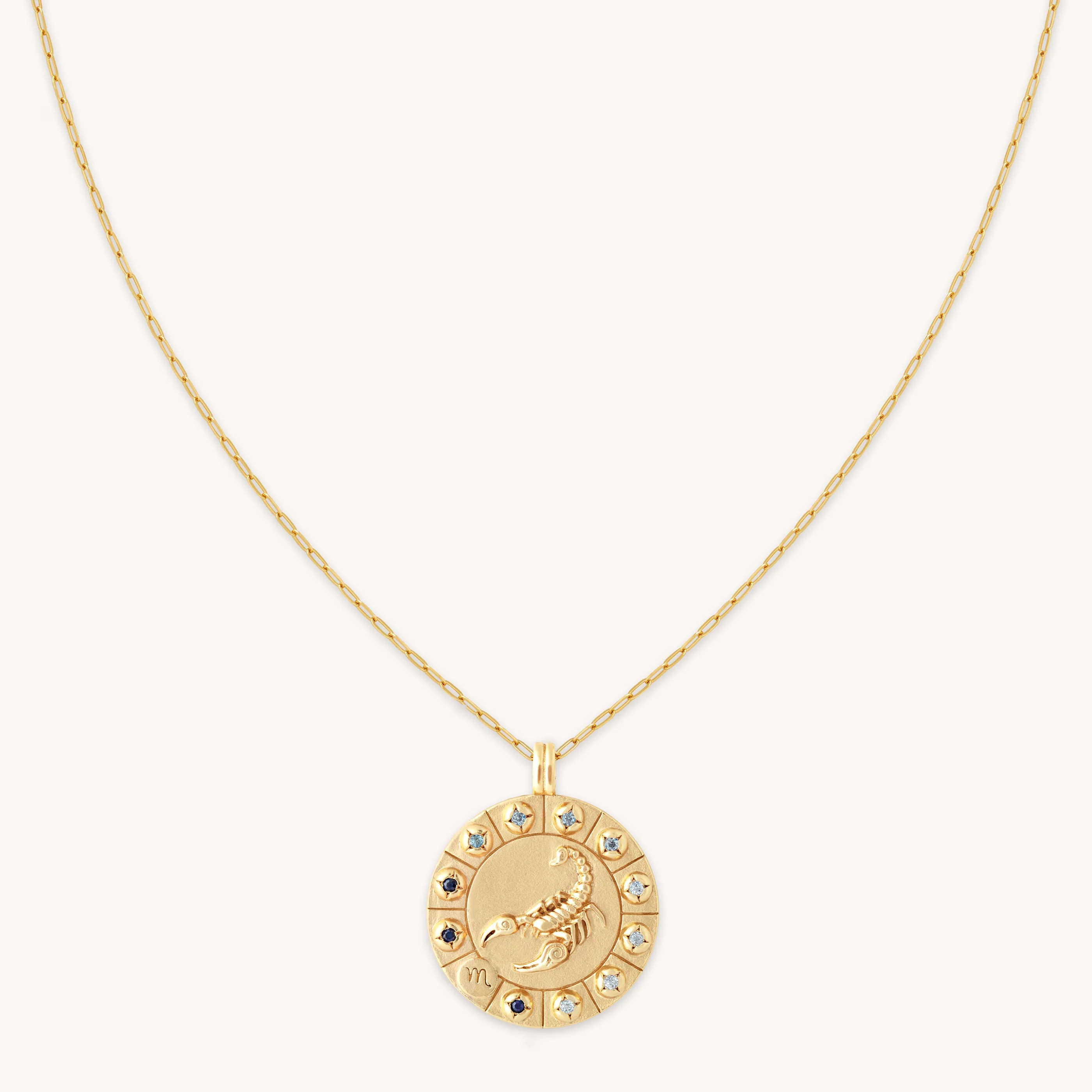 Scorpio Gold Zodiac Bold Pendant | Astrid & Miyu Necklaces | Astrid & Miyu US